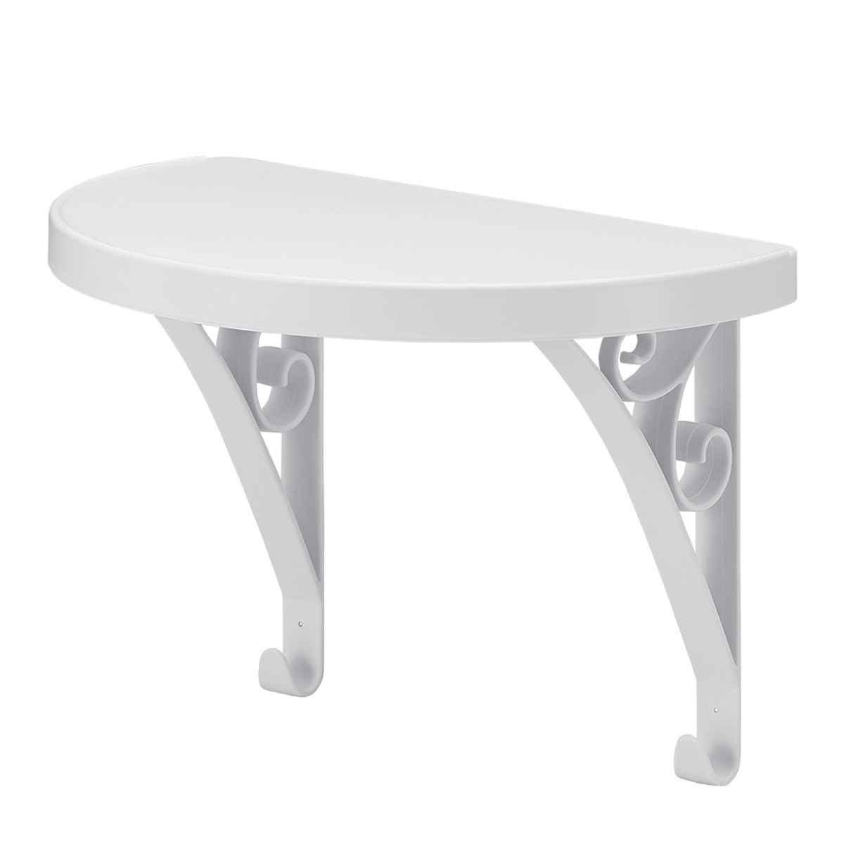 収納 洗面所 タオルバーシェルフ ラウンド ( シェルフ 棚 収納棚 飾り棚 タオルバー タオル上 タオルバーラック タオル上ラック 壁面 トレー フック シンプル 簡単組み立て )