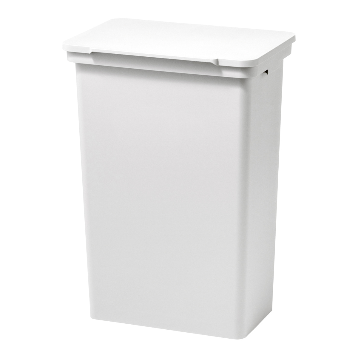 ゴミ箱 52L 屋外でも使えるダストボックス ワイド ライクイット ( ごみ箱 ゴミ袋対応可 ダストボックス ふた付き 分別 横開き ふた like-it ハンドル付き 薄型 奥行スリム DIY ふたを開けたまま固定 2分別 3分別 シンプル ) 【ホワイト】 ホワイト