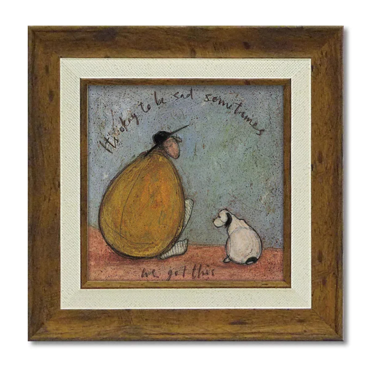 アートパネル サムトフト 23.5×23.5cm 木目 ( 絵画 絵 アート インテリア 額 額入り 壁掛け 犬 動物 虹 ポスター アートフレーム アートポスター ウォールアート パネル 額付き 額縁 正方形 スクエア 壁飾り リビング ) 【私たちならできる】 私たちならできる